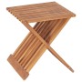 Taburete plegable de madera maciza de teca 40x32x45 cm en Taburetes y sillas plegables | Comprar online en Foru.es
