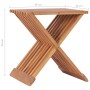 Taburete plegable de madera maciza de teca 40x32x45 cm en Taburetes y sillas plegables | Comprar online en Foru.es