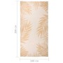 Alfombra de exterior tejido plano estampado de hoja 100x200 cm de vidaXL, Alfombras - Ref: Foro24-340857, Precio: 39,66 €, De...