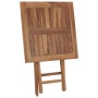 Mesa plegable de jardín madera maciza de teca 60x60x75 cm en Mesas de jardín | Comprar online en Foru.es