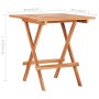Mesa plegable de bistró de madera maciza de teca 60x60x65 cm en Mesas de jardín | Comprar online en Foru.es