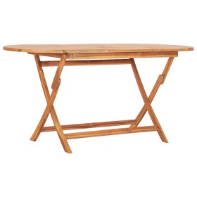Mesa plegable de jardín madera maciza de teca 160x80x75 cm en Mesas de jardín | Comprar online en Foru.es