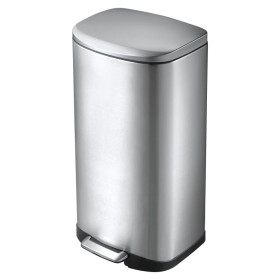 EKO Cubo de pedal Della 35 L plateado mate de EKO, Contenedores de residuos - Ref: Foro24-440023, Precio: 115,16 €, Descuento: %