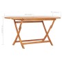 Mesa plegable de jardín madera maciza de teca 160x80x75 cm en Mesas de jardín | Comprar online en Foru.es