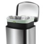EKO Cubo de pedal Della 35 L plateado mate de EKO, Contenedores de residuos - Ref: Foro24-440023, Precio: 115,16 €, Descuento: %