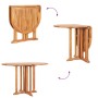 Mesa de jardín plegable Butterfly madera de teca 120x70x75 cm en Mesas de jardín | Comprar online en Foru.es
