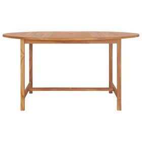 Mesa de jardín de madera de teca maciza 150x76 cm en Mesas de jardín | Comprar online en Foru.es
