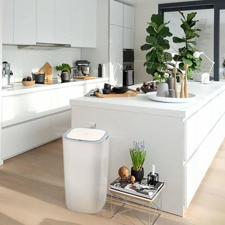 EKO Cubo de basura con sensor Morandi 30 L blanco de EKO, Contenedores de residuos - Ref: Foro24-440057, Precio: 93,90 €, Des...
