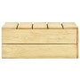 Mesa de jardín de madera de pino impregnada 75x75x31 cm en Mesas de jardín | Comprar online en Foru.es