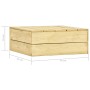 Mesa de jardín de madera de pino impregnada 75x75x31 cm en Mesas de jardín | Comprar online en Foru.es