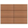 Baldosas 6 unidades WPC marrón 1m² 60x30 cm en Materiales de construcción | Comprar online en Foru.es