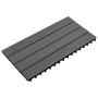 Baldosas 6 unidades WPC gris 1m² 60x30 cm en Materiales de construcción | Comprar online en Foru.es