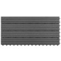 Baldosas 6 unidades WPC gris 1m² 60x30 cm en Materiales de construcción | Comprar online en Foru.es