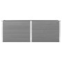 Arriate de WPC gris 250x50x91 cm en Macetas y jardineras | Comprar online en Foru.es