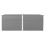 Arriate de WPC gris 250x100x91 cm en Macetas y jardineras | Comprar online en Foru.es
