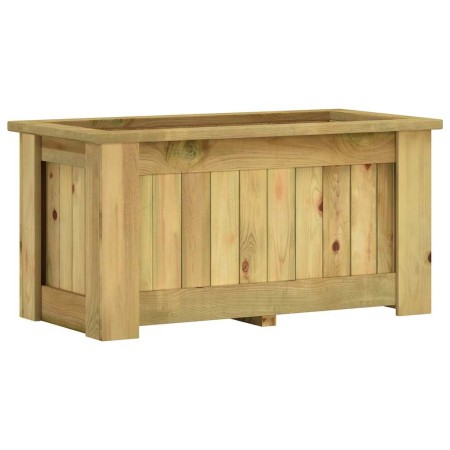 Arriate de madera de pino impregnada 100x50x50 cm en Macetas y jardineras | Comprar online en Foru.es