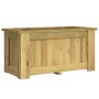 Arriate de madera de pino impregnada 100x50x50 cm en Macetas y jardineras | Comprar online en Foru.es