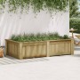 Arriate de madera de pino impregnada 196x100x50 cm en Macetas y jardineras | Comprar online en Foru.es