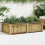 Arriate de madera de pino impregnada 196x100x50 cm en Macetas y jardineras | Comprar online en Foru.es