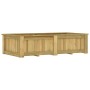 Arriate de madera de pino impregnada 196x100x50 cm en Macetas y jardineras | Comprar online en Foru.es