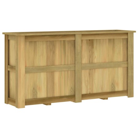 Arriate de madera de pino impregnada 196x50x100 cm en Macetas y jardineras | Comprar online en Foru.es