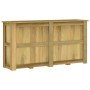 Arriate de madera de pino impregnada 196x50x100 cm en Macetas y jardineras | Comprar online en Foru.es