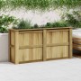 Arriate de madera de pino impregnada 196x50x100 cm en Macetas y jardineras | Comprar online en Foru.es