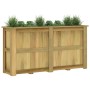 Arriate de madera de pino impregnada 196x50x100 cm en Macetas y jardineras | Comprar online en Foru.es