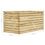 Arriate de madera de pino impregnada 100x50x50 cm en Macetas y jardineras | Comprar online en Foru.es