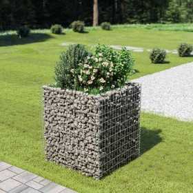 Arriate de gaviones de acero 90x90x100 cm en Macetas y jardineras | Comprar online en Foru.es