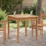 Mesa de comedor de jardín madera maciza de teca 80x80x80 cm en Mesas de jardín | Comprar online en Foru.es