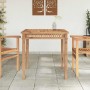 Mesa de comedor de jardín madera maciza de teca 80x80x80 cm en Mesas de jardín | Comprar online en Foru.es