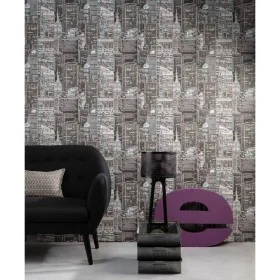 Good Vibes Papel de pared Skyscrapers Glow in Dark gris de Noordwand, Papel pintado - Ref: Foro24-440425, Precio: 23,57 €, De...
