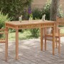 Mesa de comedor de jardín madera maciza de teca 110x65x80 cm en Mesas de jardín | Comprar online en Foru.es