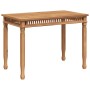 Mesa de comedor de jardín madera maciza de teca 110x65x80 cm en Mesas de jardín | Comprar online en Foru.es