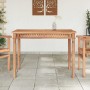 Mesa de comedor de jardín madera maciza de teca 110x65x80 cm en Mesas de jardín | Comprar online en Foru.es