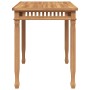 Mesa de comedor de jardín madera maciza de teca 110x65x80 cm en Mesas de jardín | Comprar online en Foru.es