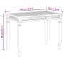 Mesa de comedor de jardín madera maciza de teca 110x65x80 cm en Mesas de jardín | Comprar online en Foru.es