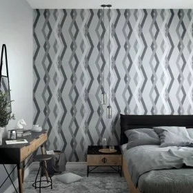 Topchic Papel de pared Graphic Lines Diamondss gris y negro de Noordwand, Papel pintado - Ref: Foro24-440464, Precio: 24,51 €...