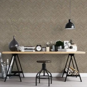Noordwand Papel de pared Topchic Herringbone marrón de Noordwand, Papel pintado - Ref: Foro24-440449, Precio: 34,52 €, Descue...