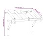 Pérgola de puerta madera maciza de pino 150x100x100 cm en Toldos | Comprar online en Foru.es
