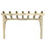 Pérgola de puerta madera maciza de pino 200x100x100 cm en Toldos | Comprar online en Foru.es
