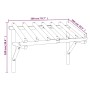 Pérgola de puerta madera maciza de pino 200x100x100 cm en Toldos | Comprar online en Foru.es