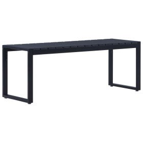Banco de jardín tablero PS negro 120,5 cm en Bancos de jardín | Comprar online en Foru.es