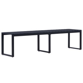 Banco de jardín tablero PS negro 180 cm en Bancos de jardín | Comprar online en Foru.es