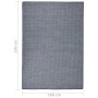 Alfombra de exterior de tejido plano azul 140x200 cm de vidaXL, Alfombras - Ref: Foro24-340797, Precio: 61,92 €, Descuento: %
