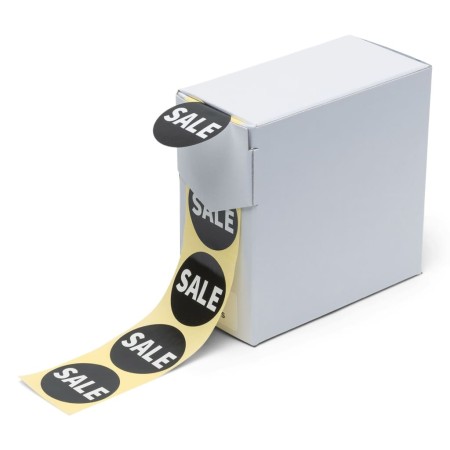 rillprint Pegatinas de descuento Sale 250 pzas 5 rollos blanco y negro de rillprint, Cinta para etiquetar - Ref: Foro24-44104...
