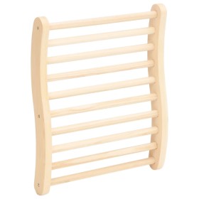 Respaldo de sauna madera maciza de pino en forma de S en Piscinas | Comprar online en Foru.es