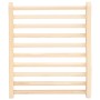Respaldo de sauna madera maciza de pino en forma de S en Piscinas | Comprar online en Foru.es