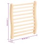 Respaldo de sauna madera maciza de pino en forma de S en Piscinas | Comprar online en Foru.es